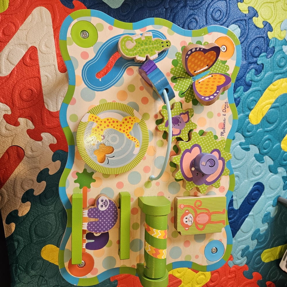 Melissa & Doug Vibrant Wooden Activity Board